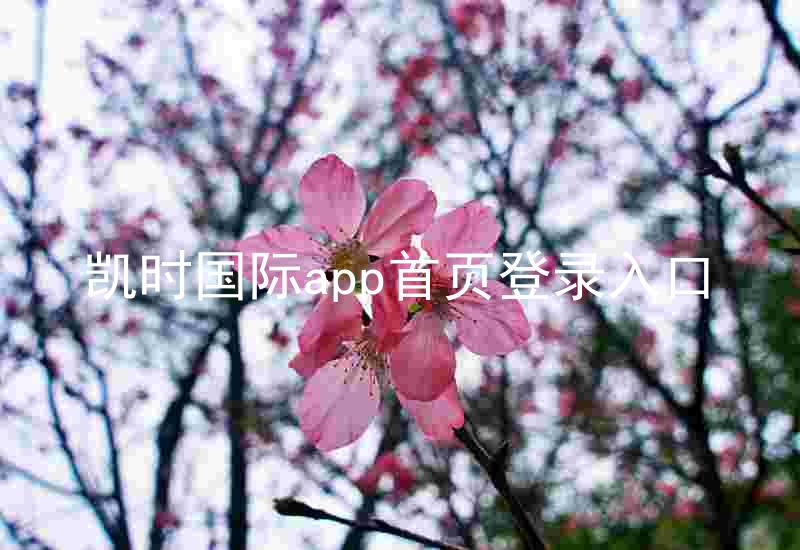 凯时国际app首页登录入口